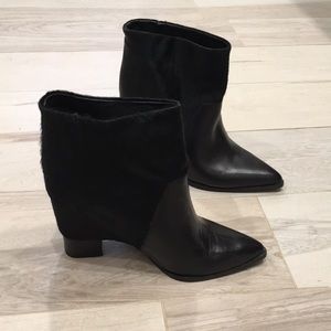 Saint & Libertine Black Wedge Boots